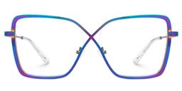 Racquel Square Iridescent Glasses0