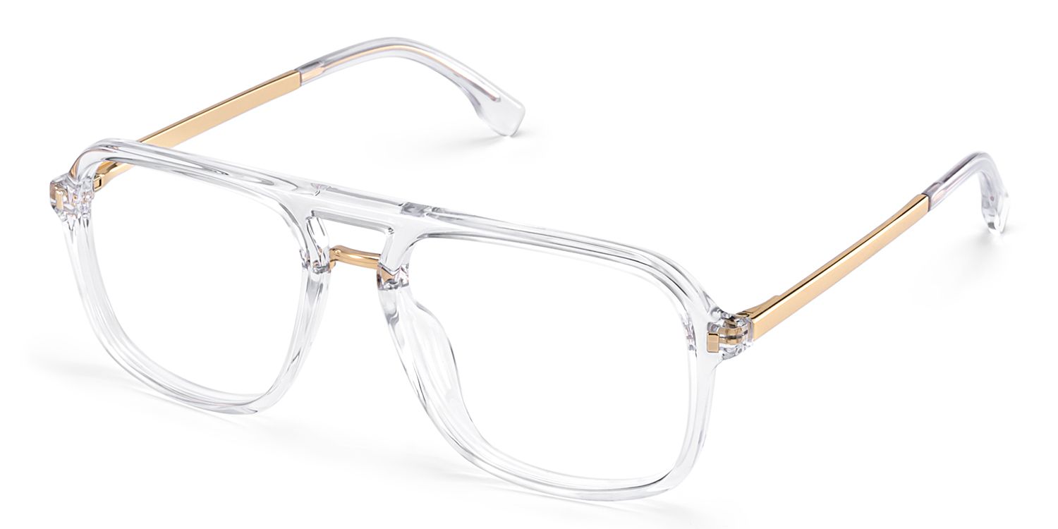 Aviator Kilworth Clear Glasses deals -Zeelool Glasses3