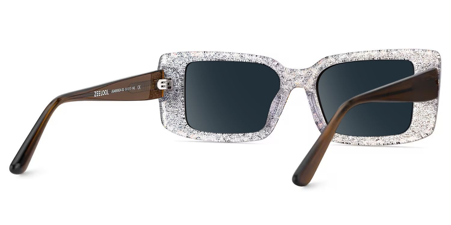 Women's Rectangle Eyeglasses Frames With Leopard Color4