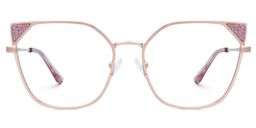Elston Pink Cat eye Glasses1