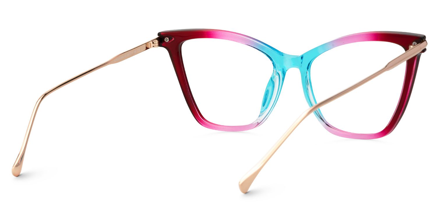 New Arrival Red-Blue Color for Hilary Frame Glasses | ZEELOOL UK3