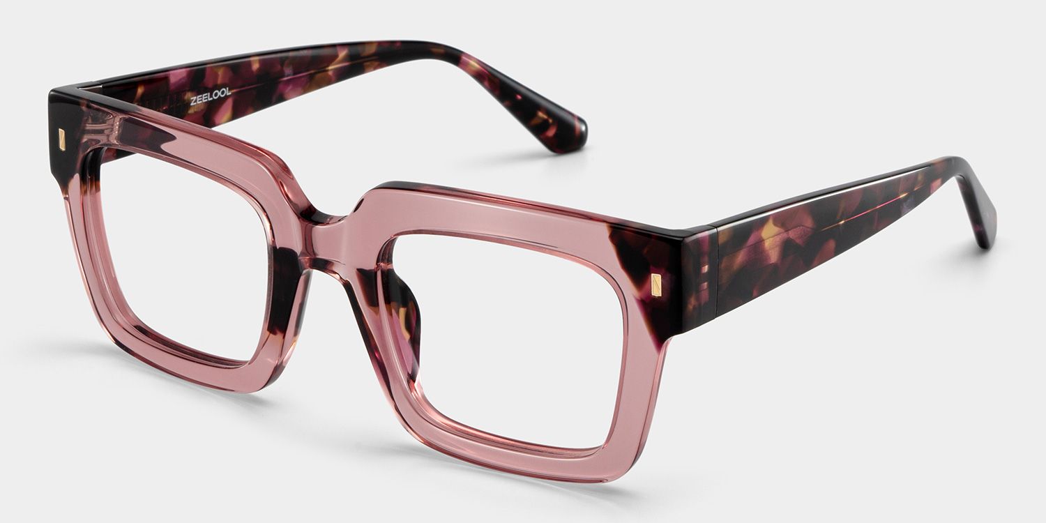 Sarah purple square frame glasses Online | ZEELOOL2