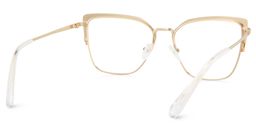 Javier Rectangle Gold Glasses5