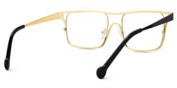 Nova Rectangle Black Glasses3