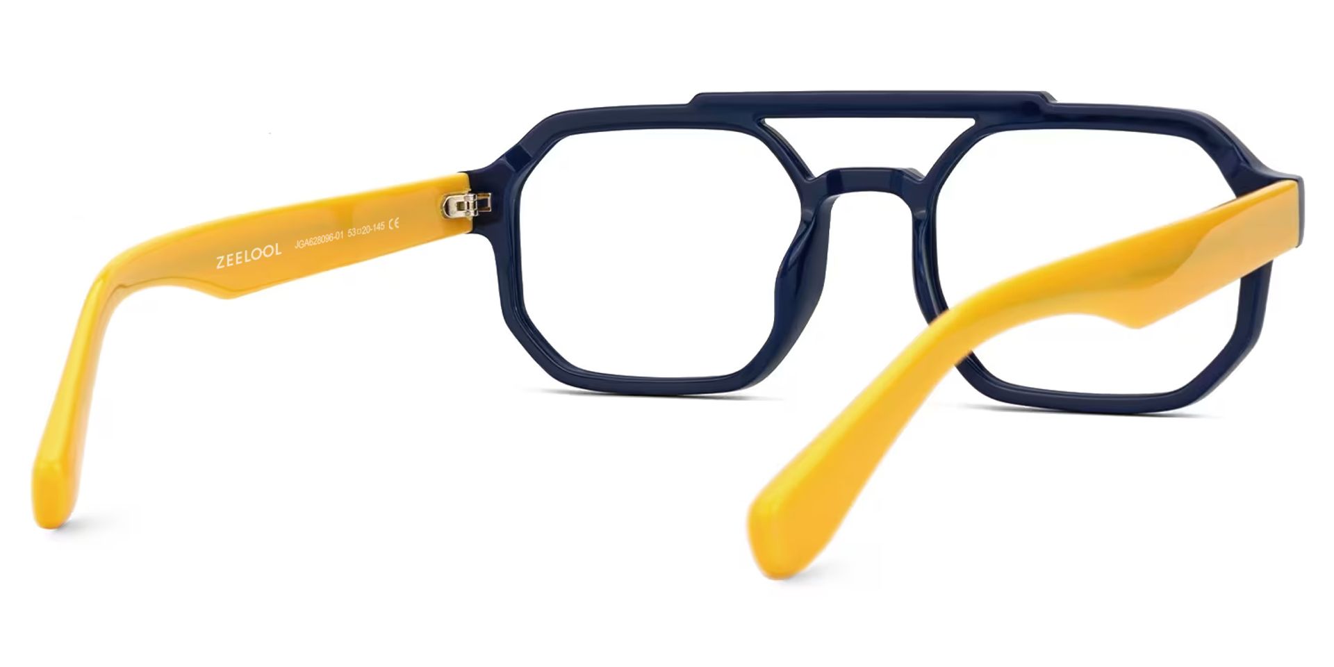 Aviator Salem Blue Color Frame Glasses | ZEELOOL UK4