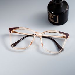Roshavia Square Beige Glasses0
