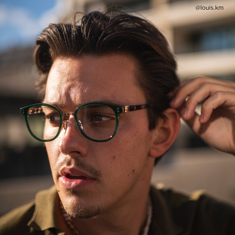 Matthew Round Green Glasses6
