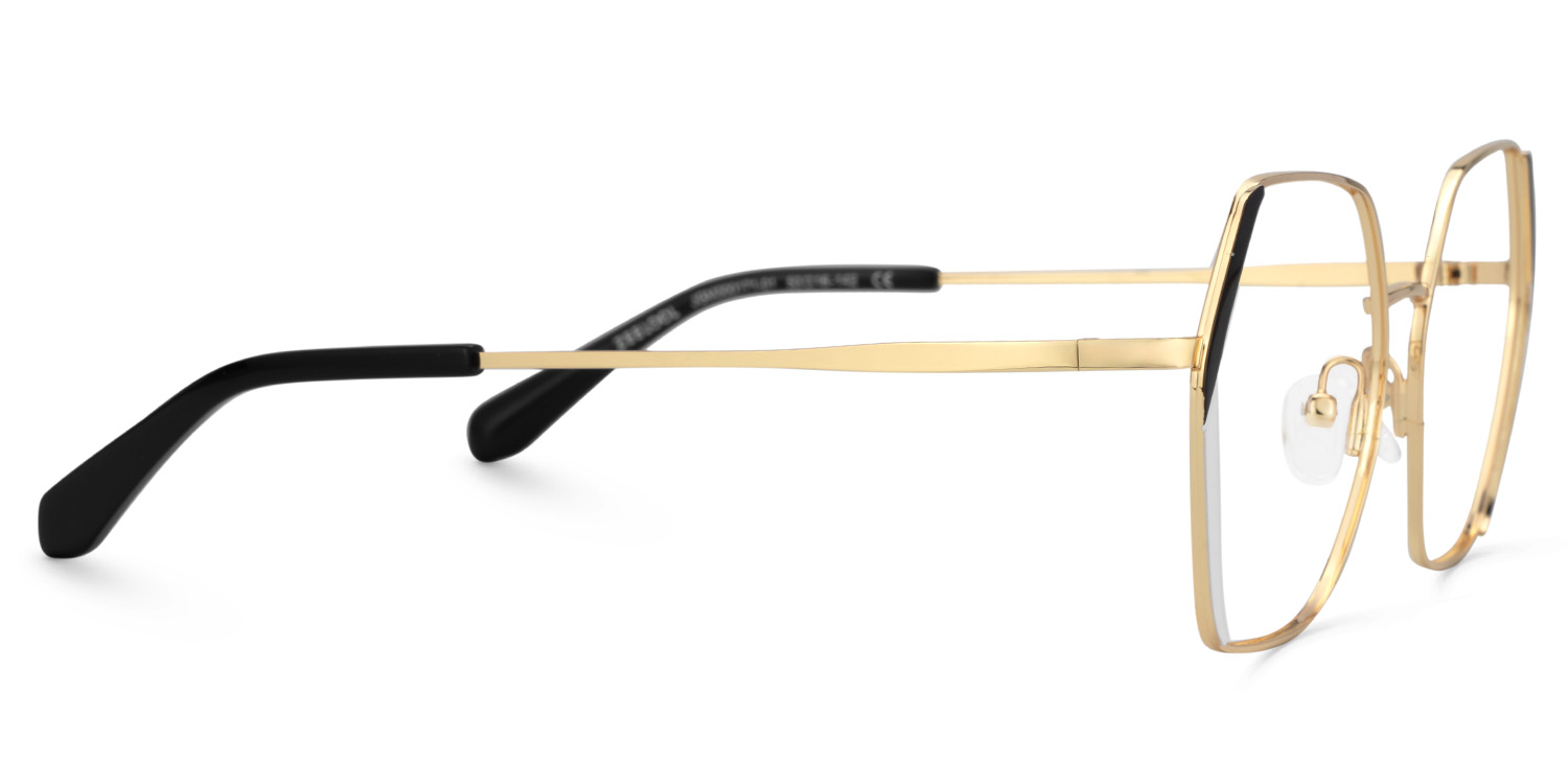 Belen Geometric Black White Glasses3