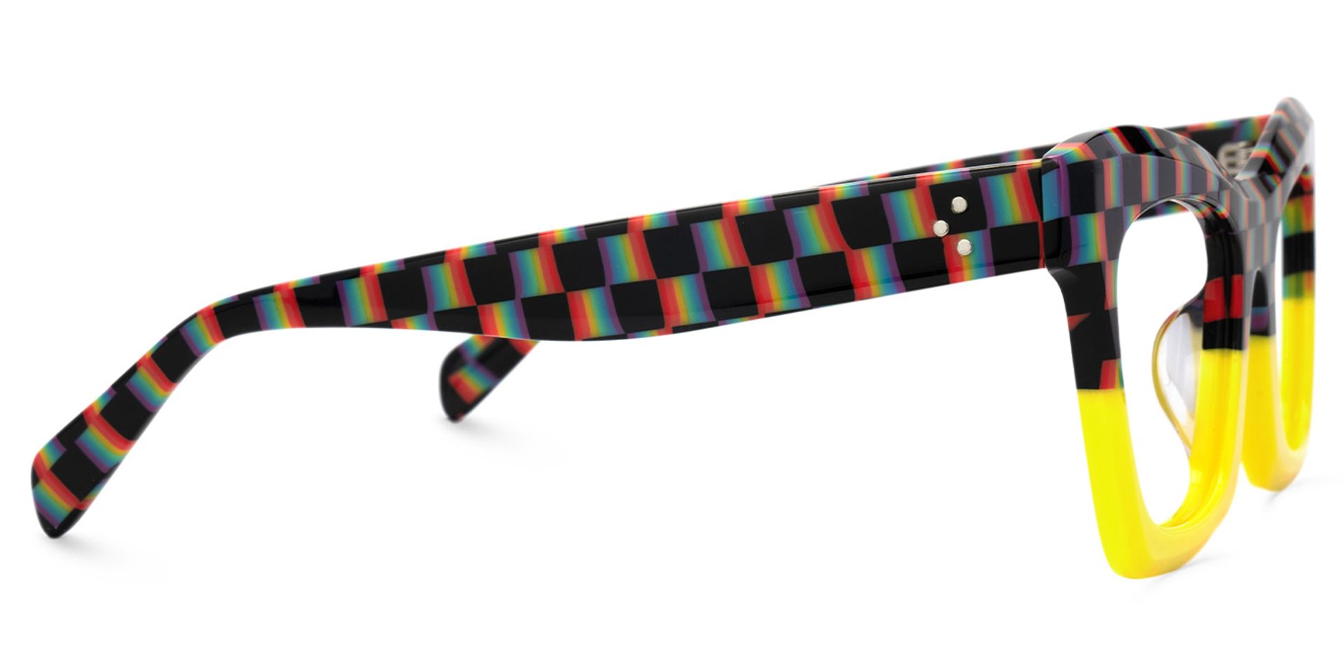 New Arrival Checkered and Yellow Color for Benitez Glasses | ZEELOOL UK2