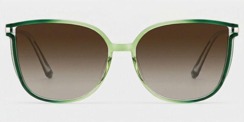 Rodz Green Square Sunglasses