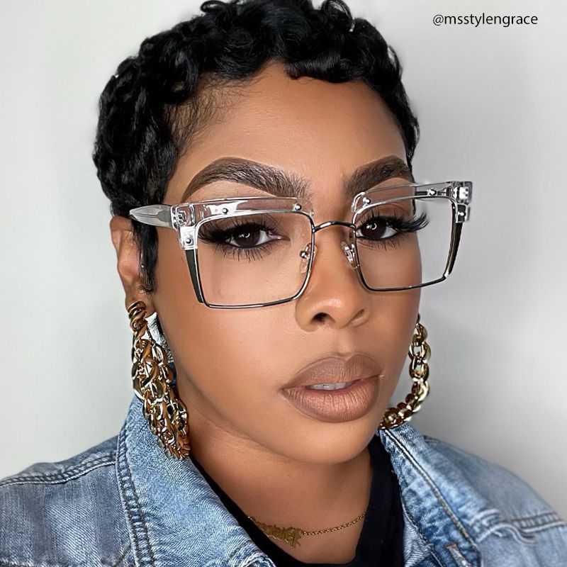Kiana Square Clear Frame Glasses | Zeelool Optical6