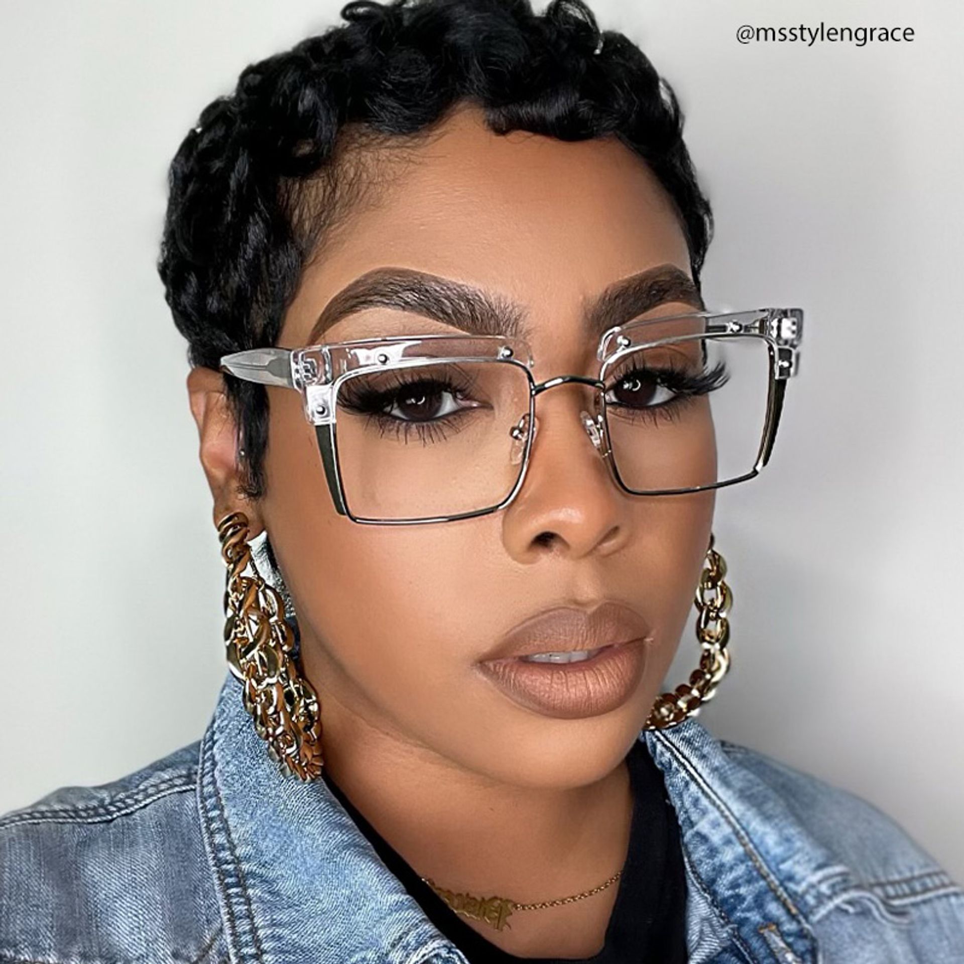 Kiana Square Clear Frame Glasses | Zeelool Optical6