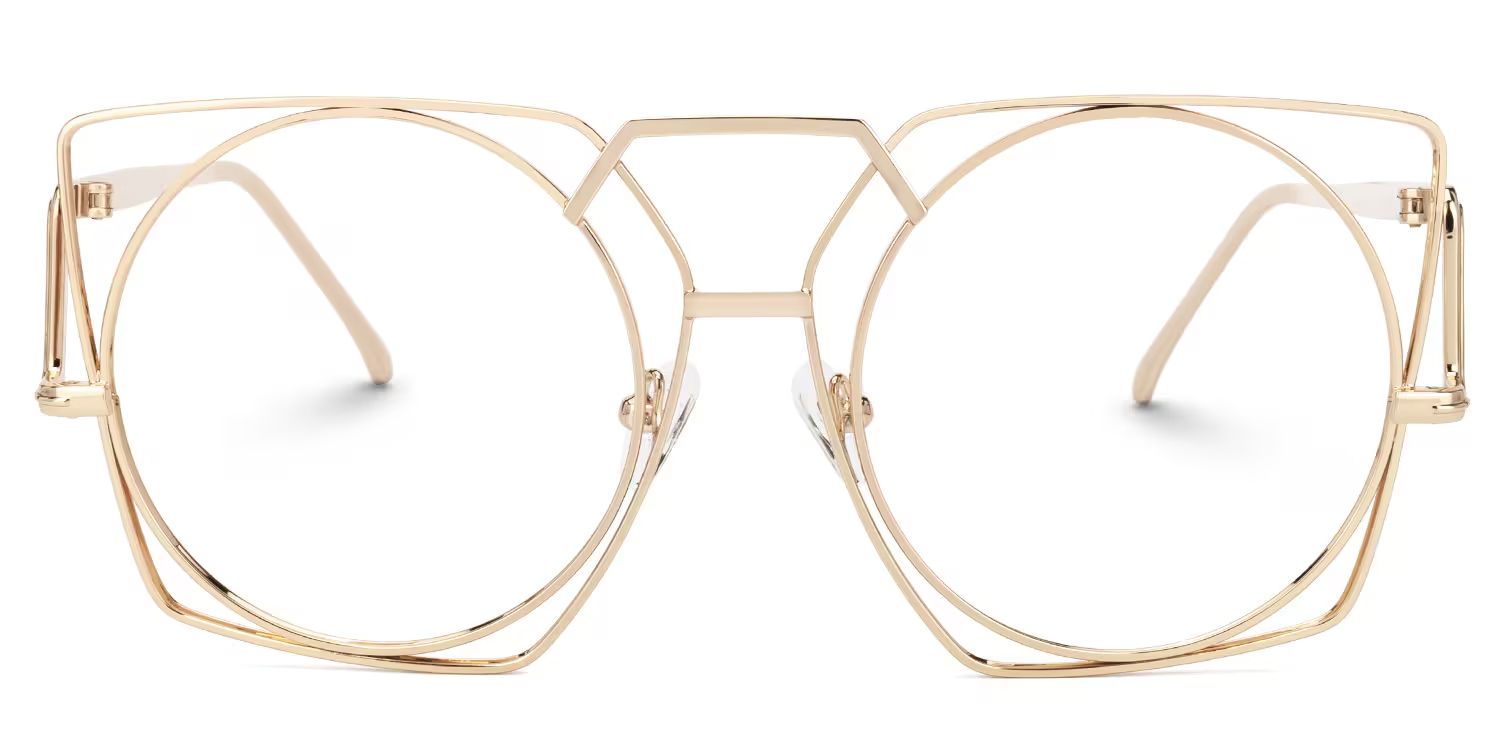 Ybarra Geometric Gold Glasses | ZEELOOL UK0