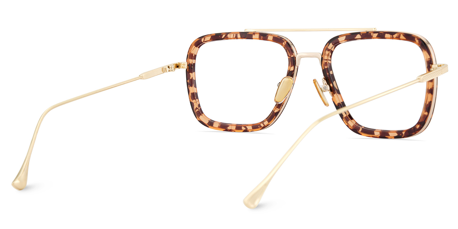Gifford Rectangle Tortoise Frame Glasses | ZEELOOL UK5