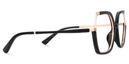 Alexia Square Black Glasses2