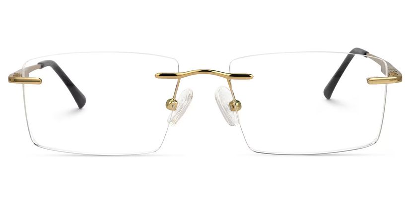 Cetina Rectangle Gold Glasses