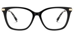 Suzy Rectangle Black Glasses1