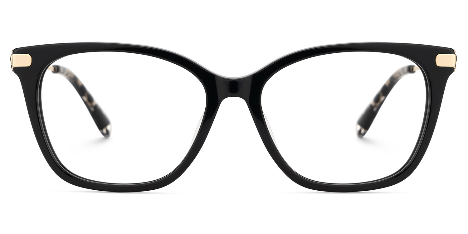 Suzy Rectangle Black Glasses1