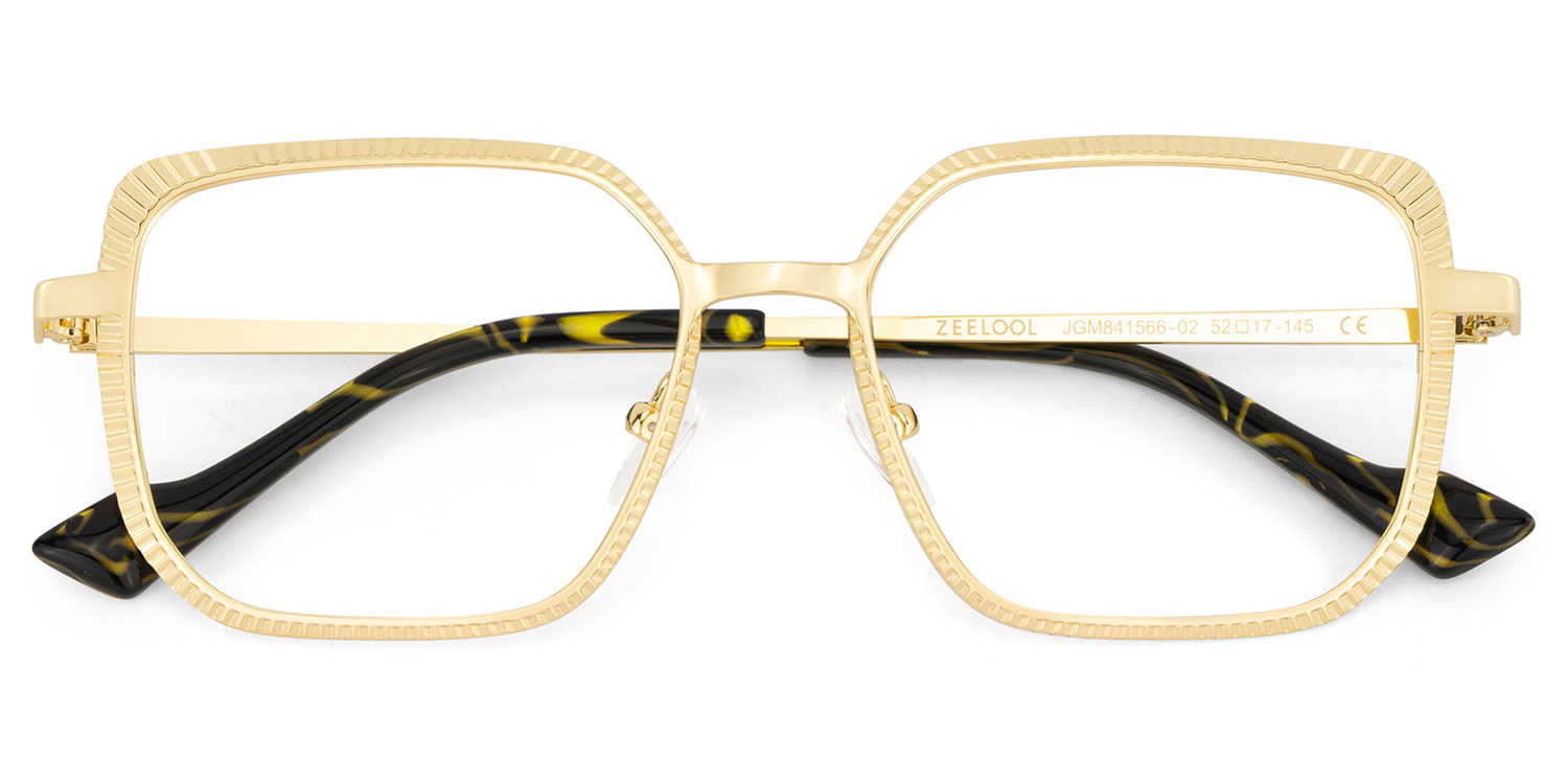 Maverick Square Gold Glasses2