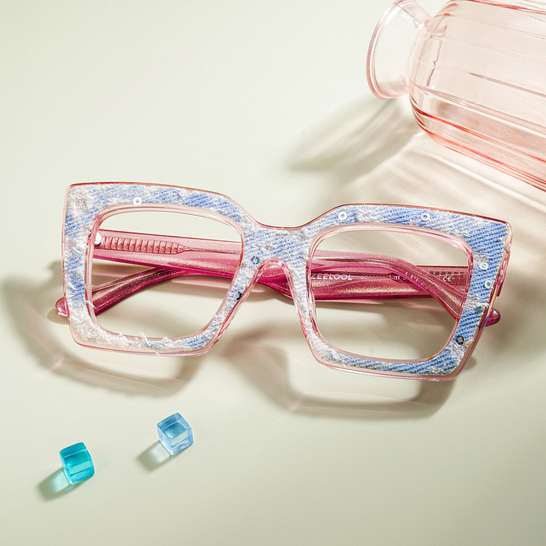 Cailey Square Pink Glasses0