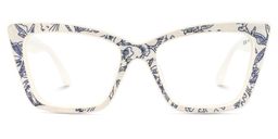 Mcnatt Cateye Blue Floral Glasses1