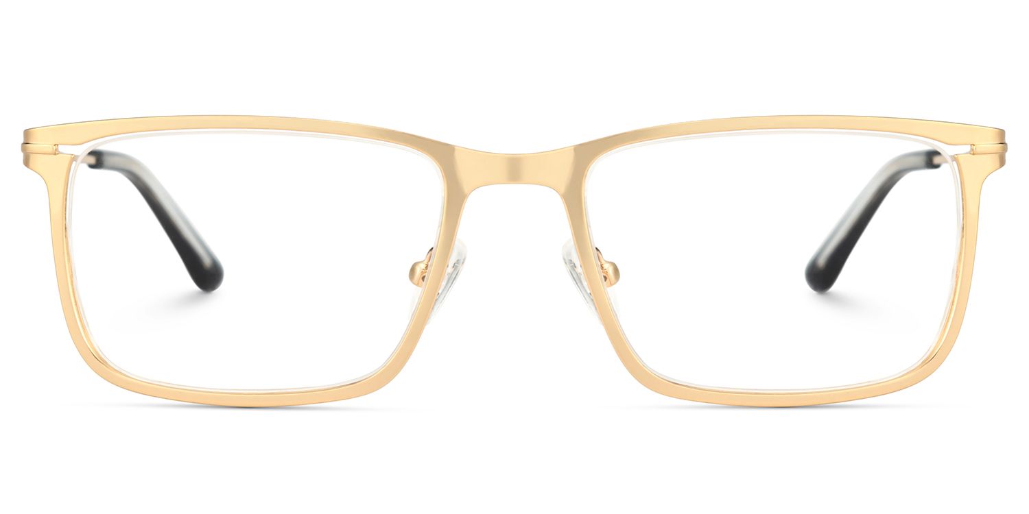Gold Rectangle Frames With Adjustable Nose Pads1