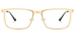 Roxana Rectangle Gold Glasses1