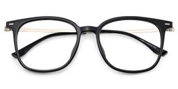 Cora Square Black Glasses2