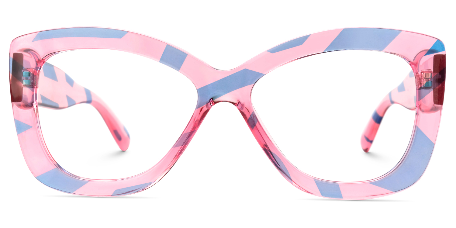 Xanthus Butterfly Blue-Pink Glasses | ZEELOOL UK0
