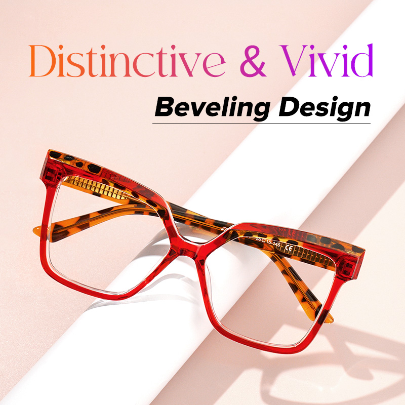 Eboney Square Red Glasses4