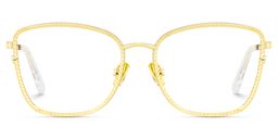 Ronan Rectangle Gold Glasses0