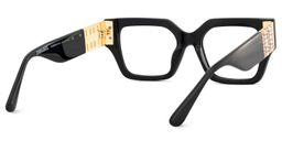 Spaller Square Black Glasses4