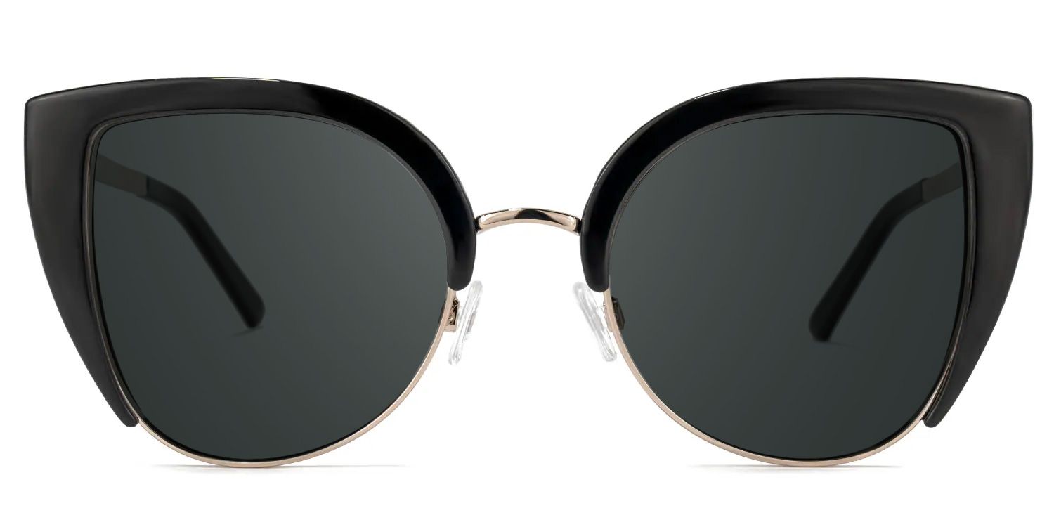 Brewer Cateye Black Frame Sunglasses | ZEELOOL UK0