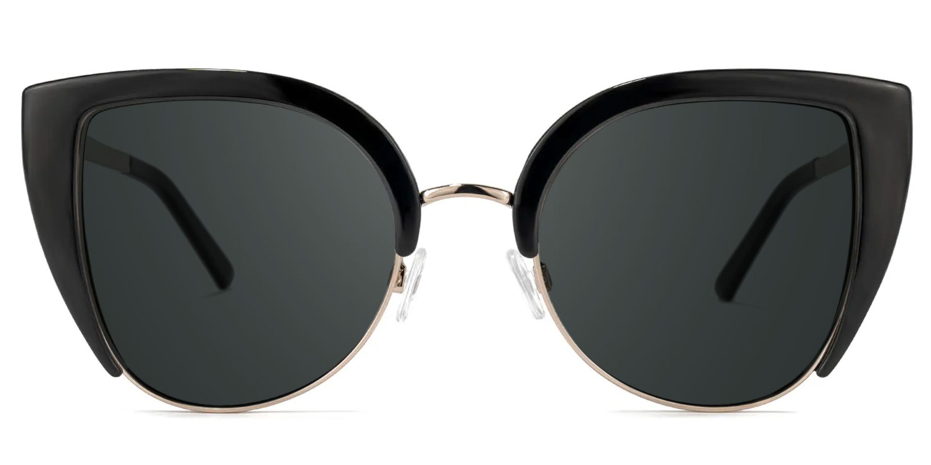 Brewer Cateye Black Frame Sunglasses | ZEELOOL UK0