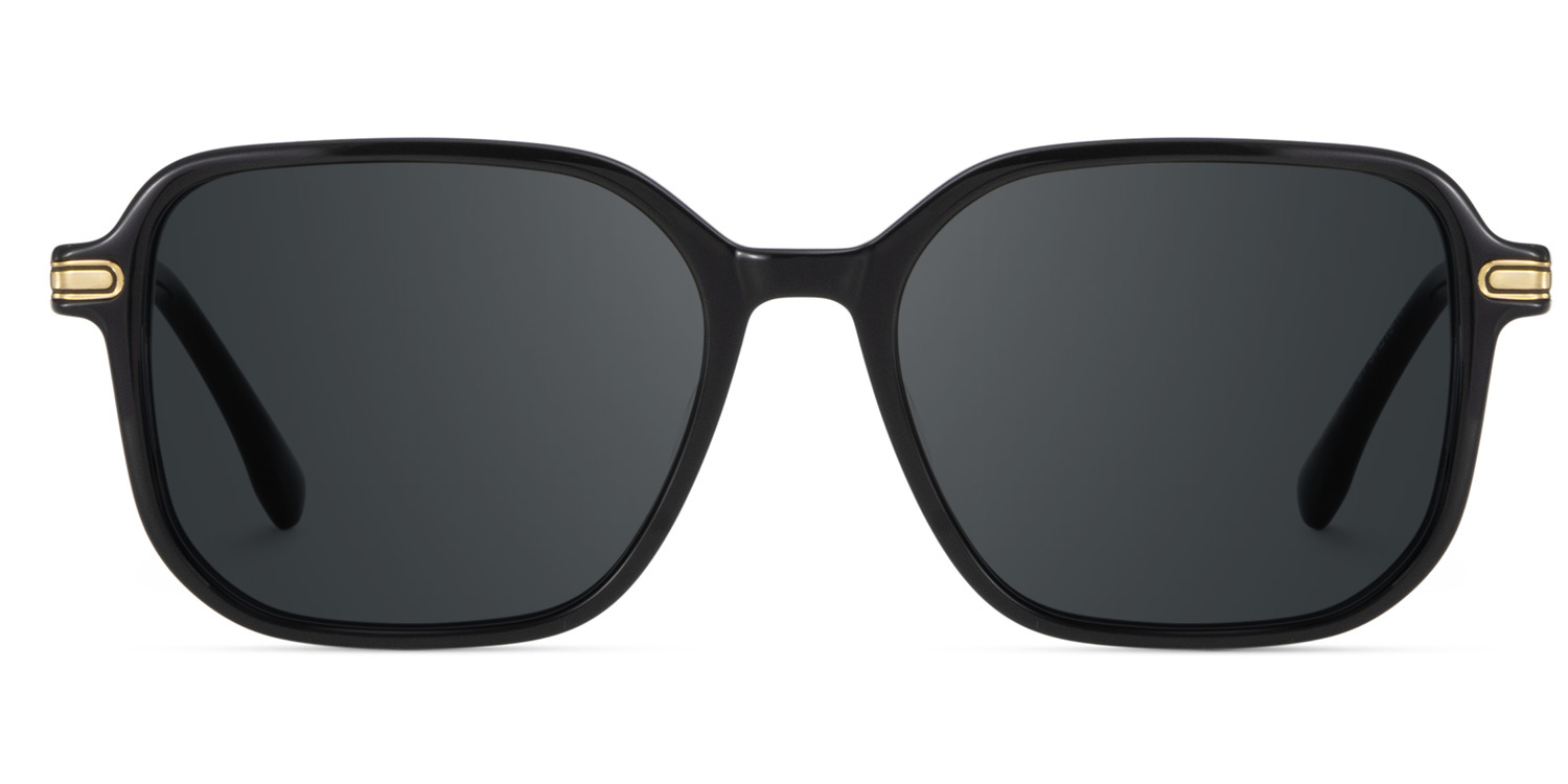Jetson Rectangle Black Sunglasses0