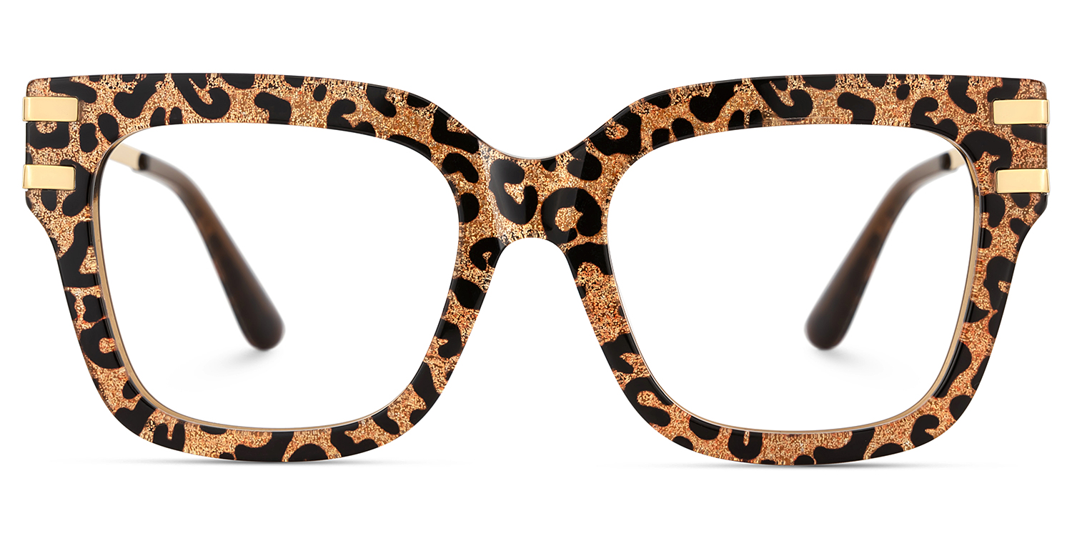 Lidia Square Leopard Glasses good-img
