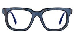 Keylin Rectangle Blue Glasses1