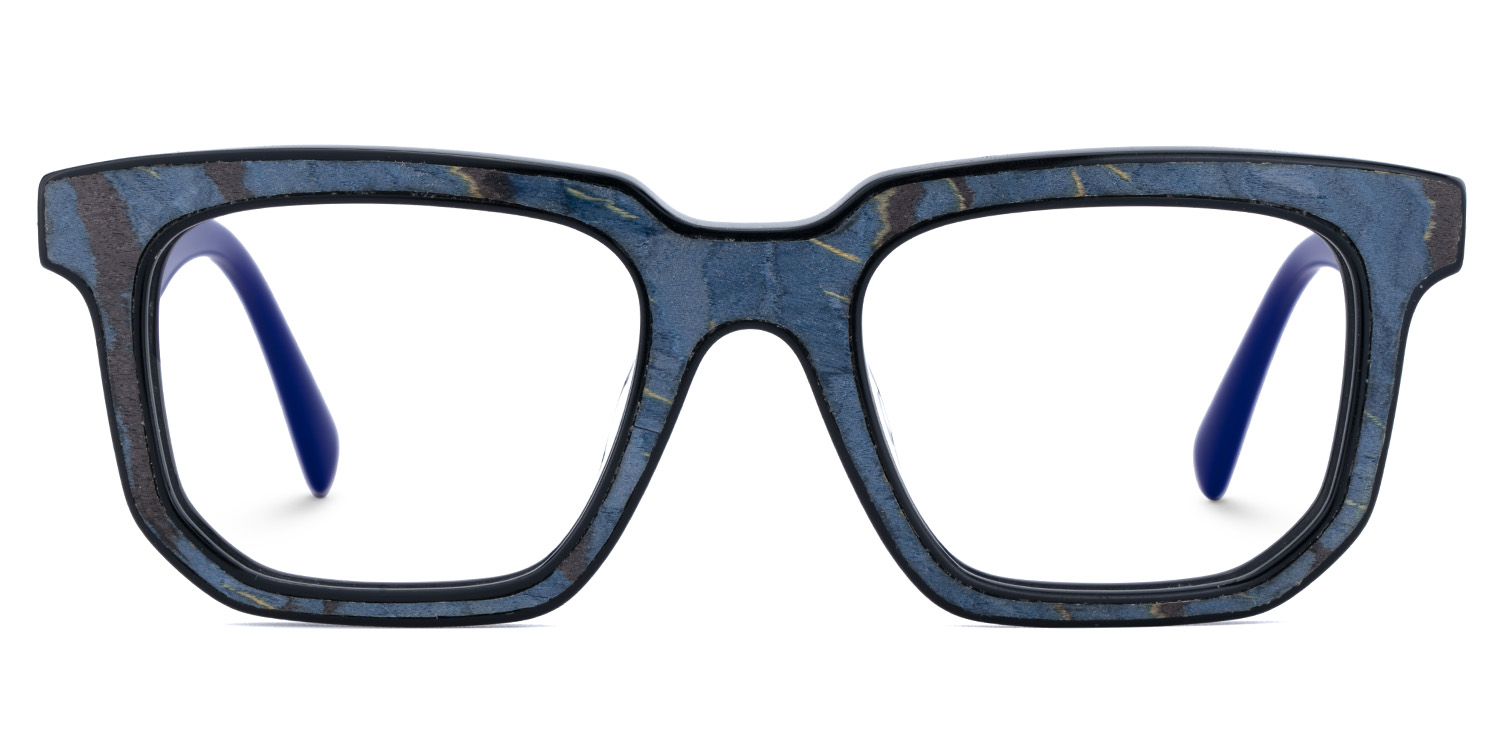 Matte Blue Eyeglasses Frames1