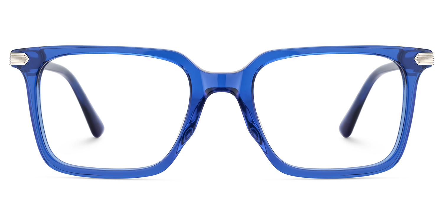 Goveo Rectangle Blue Glasses