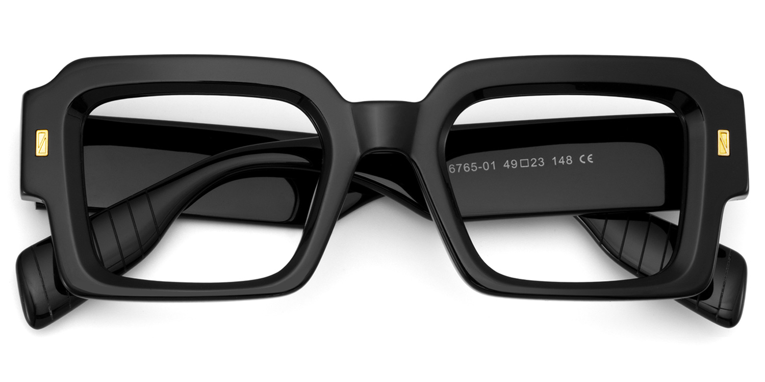 Bobbee Square Black Glasses | ZEELOOL UK3