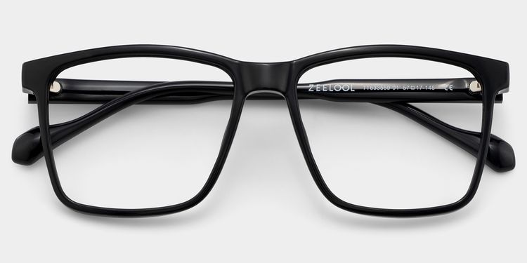Burgos Square Black Glasses