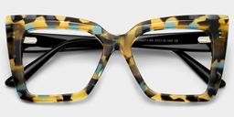 Thiline Square Tortoise Glasses2