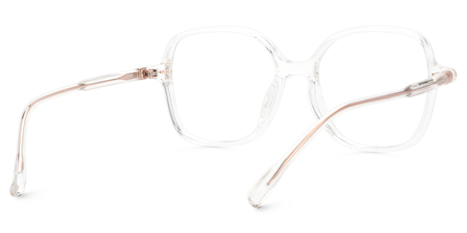 Crystal Lenzie Square Frame Eyeglasses | ZEELOOL UK3