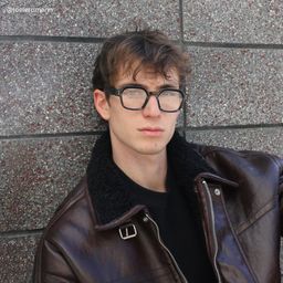 Joy Geometric Black Glasses6