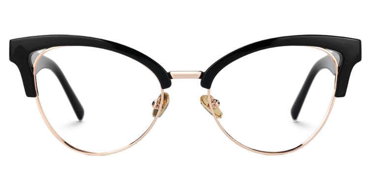 Charlene Browline Black Glasses
