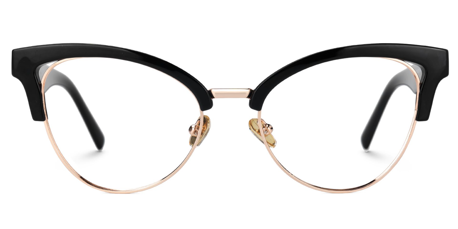 Charlene Browline Cateye Black EyeGlasses | ZEELOOL UK0