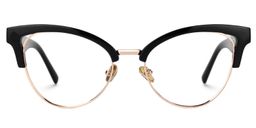 Charlene Browline Black Glasses0