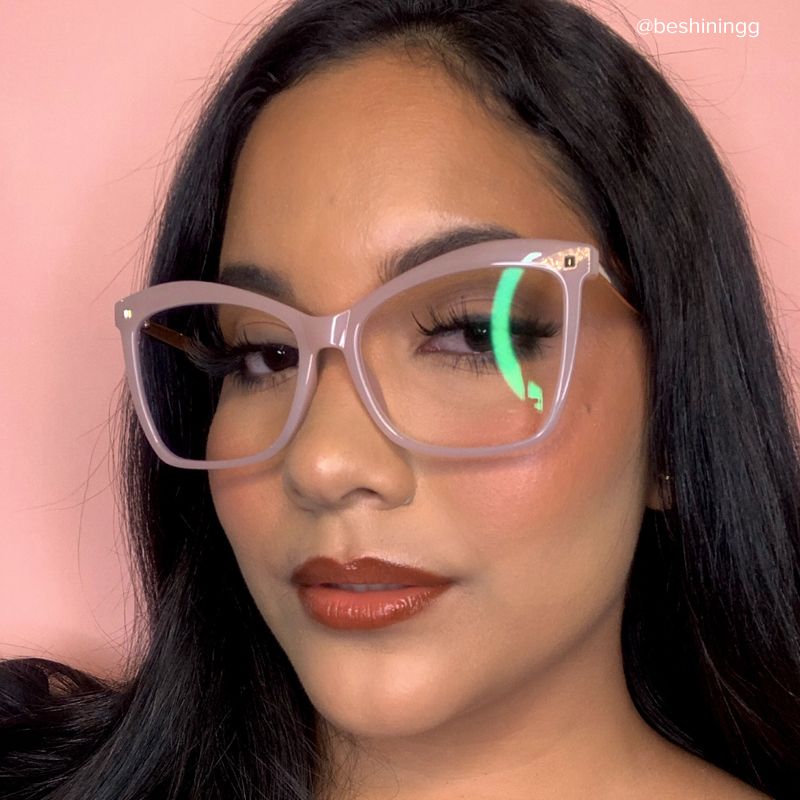 Isaebella Butterfly Light Purple Frame Glasses | ZEELOOL UK6