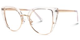 Brewer Cateye Clear Glasses1