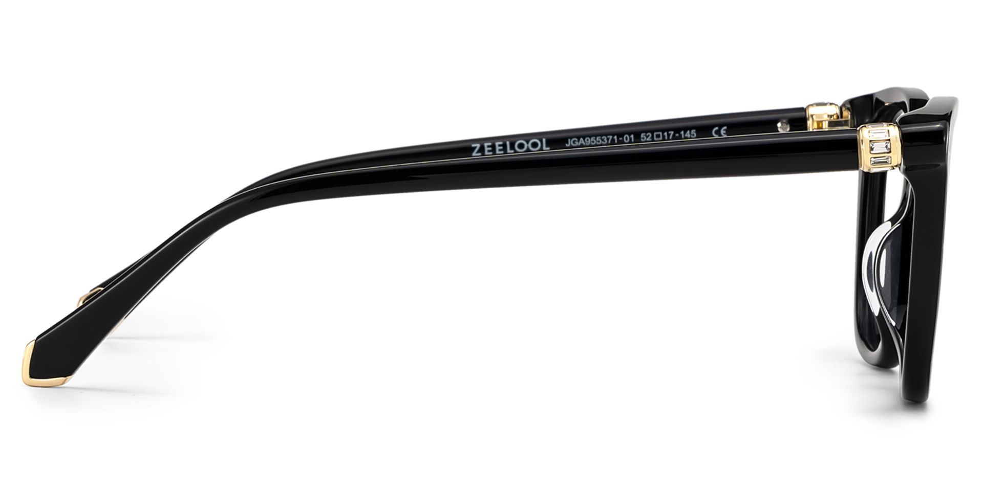 Square Black Eyeglasses- Miles Acetate Frame Glasses4